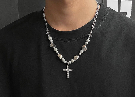 Beaded Cross necklace